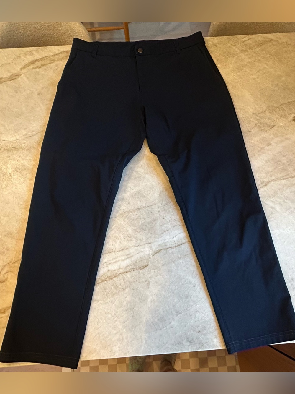 Lululemon Commission Pants Men’s 36 Navy Blue Warpstreme ABC Chino Golf